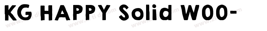 KG HAPPY Solid W00字体转换